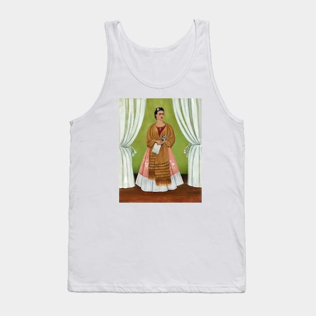 Self Portrait Dedicated to Leon Trotsky (Between the Curtains) - Frida Kahlo Tank Top by FridaBubble